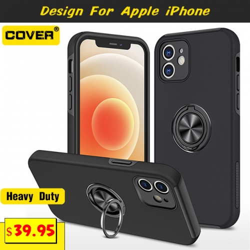 Smart Stand Shockproof Heavy Duty Case Cover For iPhone 15/15 Plus/15 Pro/15 Pro Max/14/13 Mini/12 Mini/11/X/XS/XR/XS Max/SE2/8/7/6