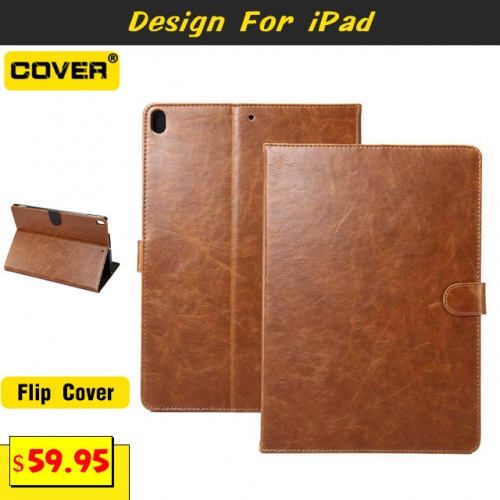 Leather Flip Cover Case For iPad 10.2/9.7 & Pro 12.9/11/10.5/9.7 & Air 5/4/3/2/1 & Mini 6/5/4/3/2/1