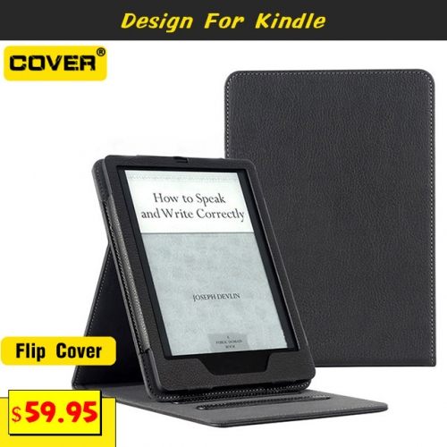 Smart Stand Leather Flip Cover For Kindle Paperwhite 5
