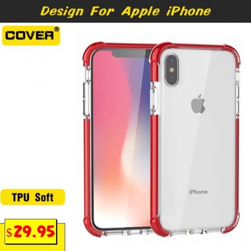 Acrylic Four Corners Anti-Drop Protective Cover Case For iPhone 12/12 Pro/12 Pro Max/12 Mini/X/XS/XS Max