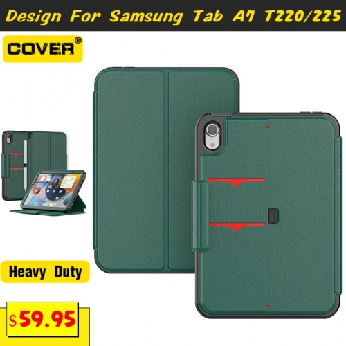 Leather Flip Cover Case For Samsung Galaxy Tab A7 Lite T220/225