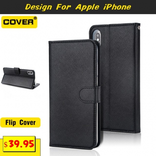 Leather Anti-Drop Silicone Flip Cover For iPhone 12/12 Pro/12 Pro Max