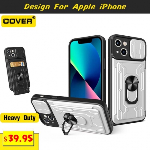 Smart Stand Shockproof Heavy Duty Case Cover For iPhone 15/15 Plus/15 Pro/15 Pro Max/14/13/12/11/X/XS/XR/XS Max/SE2/8/7/6