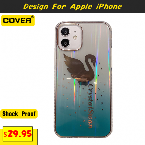 Swan Series Anti-Drop Silicone Case For iPhone 12/12 Mini/12 Pro/12 Pro Max
