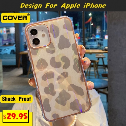 Leopard Anti-Drop Silicone Case For iPhone 12/12 Mini/12 Pro/12 Pro Max