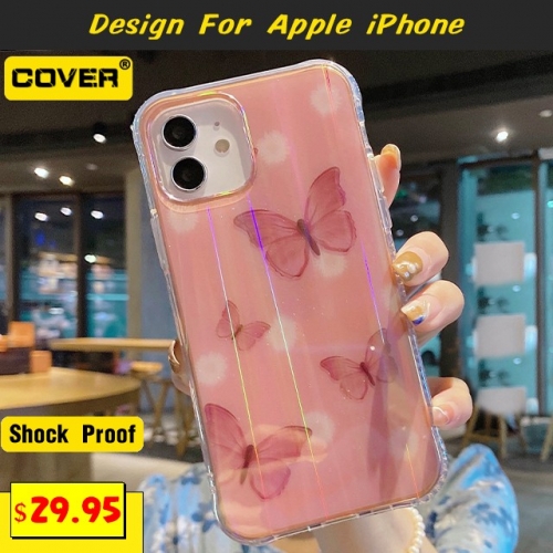 Butterfly Anti-Drop Silicone Case For iPhone 12/12 Mini/12 Pro/12 Pro Max