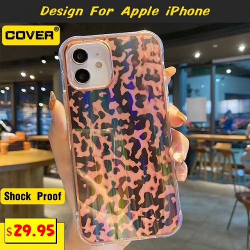 Tide Brand Leopard Print Anti-Drop Silicone Case For iPhone 12/12 Mini/12 Pro/12 Pro Max