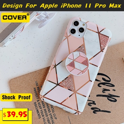 Colorful Geometric Anti-Drop Case For iPhone 11 Pro Max