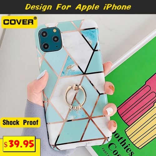 Colorful Geometric Anti-Drop Case For iPhone 11 Pro Max