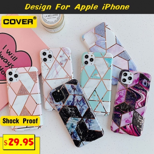 Colorful Geometric Anti-Drop Case For iPhone 11 Pro Max