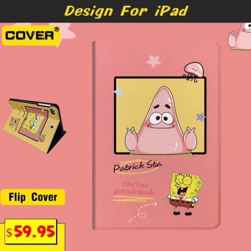 Instagram Fashion Flip Cover For iPad 2/3/4/5/6/7/8/9/Mini1/2/3/4/5/Air1/2/3/4/Pro 11 2018/2020/2021