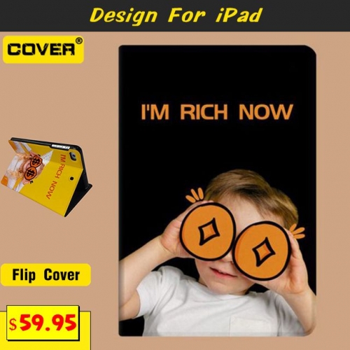 Instagram Fashion Flip Cover For iPad 2/3/4/5/6/7/8/9/Mini1/2/3/4/5/6/Air1/2/3/4/Pro 10.5/Pro 11 2018/2020/2021