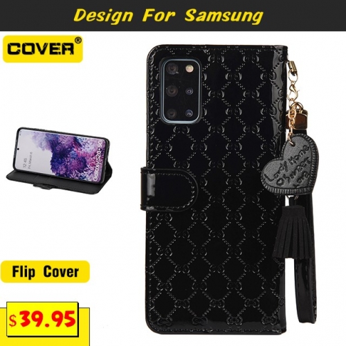 Leather Wallet Case Cover For Samsung Galaxy S21/S21 Plus/S21 Ultra/S20/S20 Plus/S20 Ultra/S10/S10 Plus/S10e/S9/S9 Plus/S8/S8 Plus