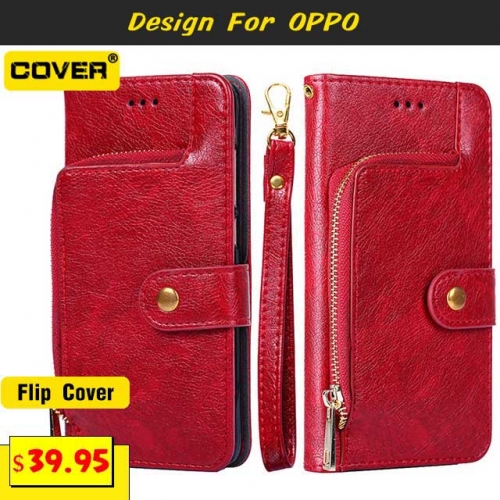 Leather Wallet Case Cover For OPPO Reno6/Reno6 Pro/Reno6 Pro+/Find X3/Find X3 Pro/A54s/A16s
