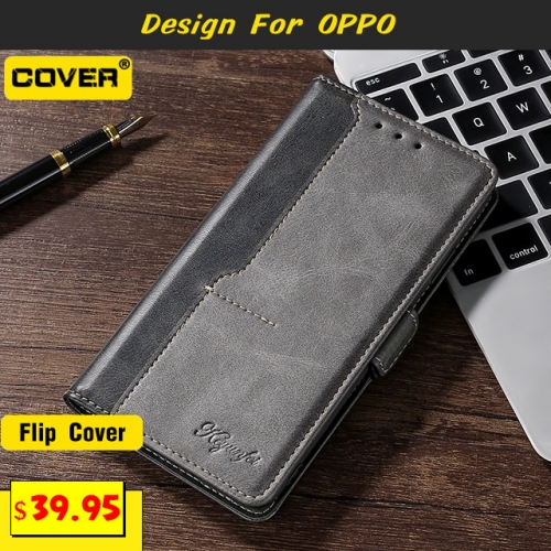 Leather Wallet Case Cover For OPPO Reno6/Reno6 Pro/Reno6 Pro+/Reno5 Pro/Reno Z/A54s/A16s