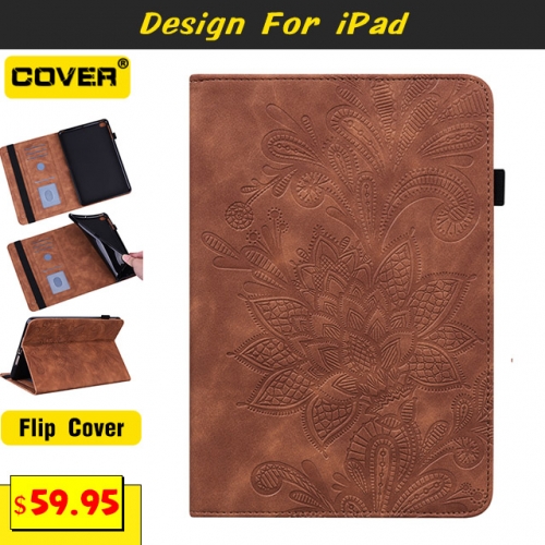 Leather Flip Cover Case For iPad 10.2/9.7 & Pro 11 & Air 5/4/3 & Mini 6/5/4/3/2/1