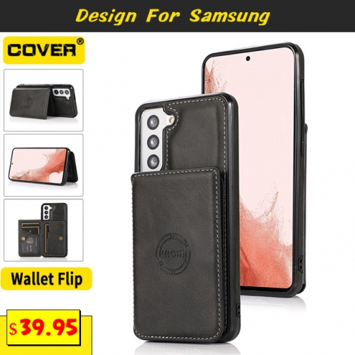 Leather Wallet Case Cover For Samsung Galaxy Note20/Note20 Ultra/Note10/Note10 Plus