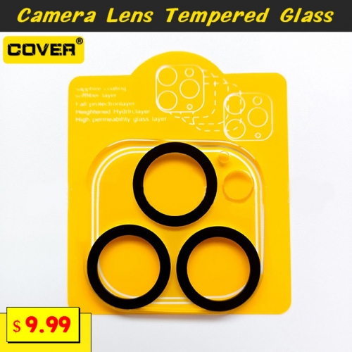 2PCS Camera Lens Tempered Glass Protector For iPhone