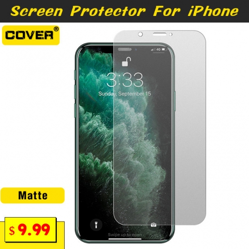 2PCS High Qualit Matte Tempered Glass For iPhone