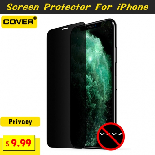 2PCS Privacy Tempered Glass Screen Protector For iPhone