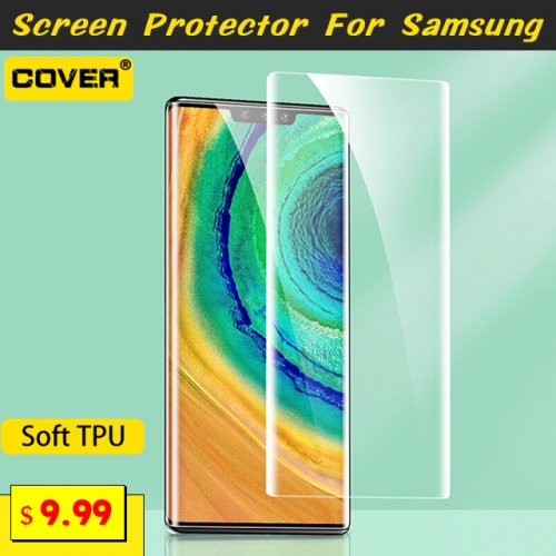 2PCS Hydrogel Soft TPU Screen Protector For Samsung Galaxy S23/S23 Plus/S23 Ultra/S22/S21/S20/S20 FE/S10/S10e/S9/S8