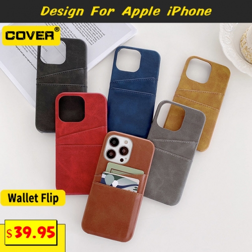 Leather Wallet Case Cover For iPhone 13 Pro/13 Pro Max/13 Mini