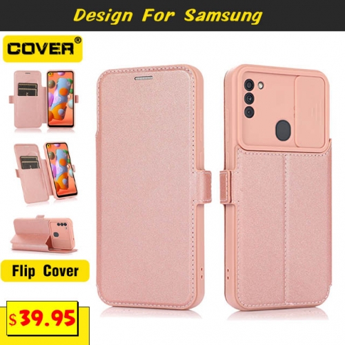 Leather Wallet Case Cover For Samsung Galaxy S23/S23 Plus/S23 Ultra/S21/S21 Plus/S21 Ultra/S21 FE/S20/S20 Plus/S20 Ultra/S20 FE