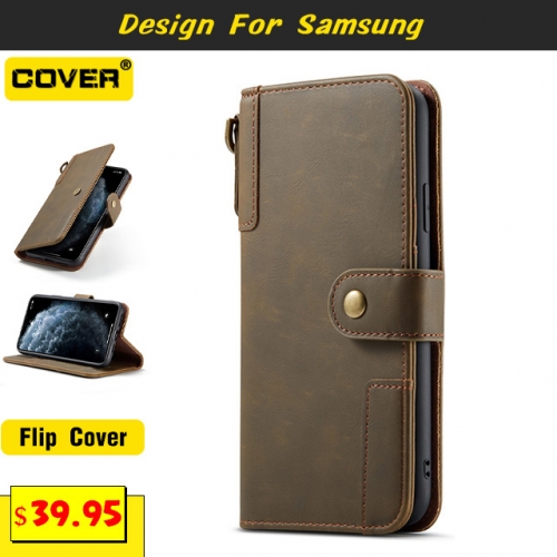 Leather Wallet Case Cover For Samsung Galaxy Note20/Note20 Ultra