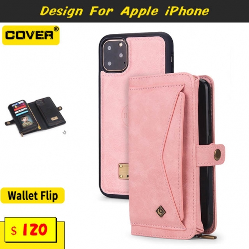 Leather Wallet Case For iPhone 6/7/8 Series/SE2/X/XS/XR/XS Max/11/11 Pro/11 Pro Max/12/12 Pro/12 Pro Max/12 Mini