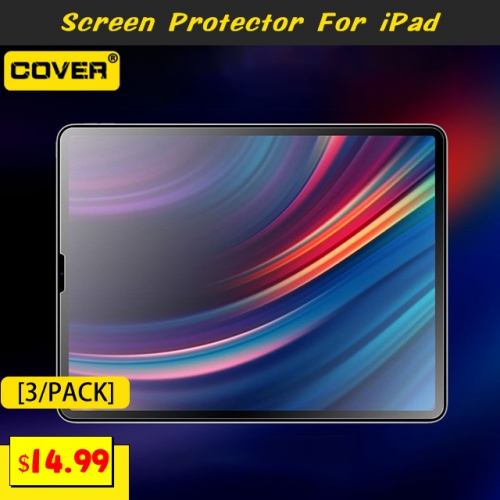 3PCS Matte Tempered Glass For iPad