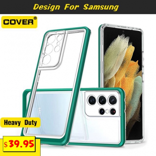 Shockproof Heavy Duty Case Cover For Samsung Galaxy S22/S22 Plus/S22 Ultra/S21/S21 Plus/S21 Ultra/S21 FE/S20/S20 Plus/S20 Ultra/S20 FE/S10