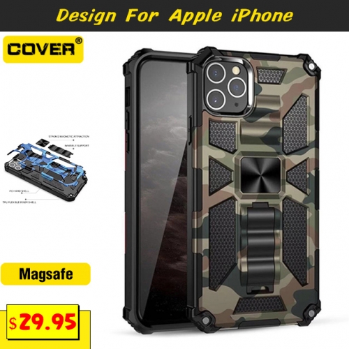 Smart Stand Shockproof Heavy Duty Case Cover For iPhone 15/15 Plus/15 Pro/15 Pro Max/14/13 Mini/12 Mini/11/X/XS/XR/XS Max/SE2/8/7/6