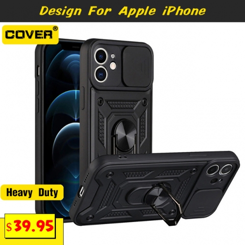 Smart Stand Shockproof Heavy Duty Case Cover For iPhone 15/15 Plus/15 Pro/15 Pro Max/14/13/12/11/X/XS/XR/XS Max/SE2/8/7/6