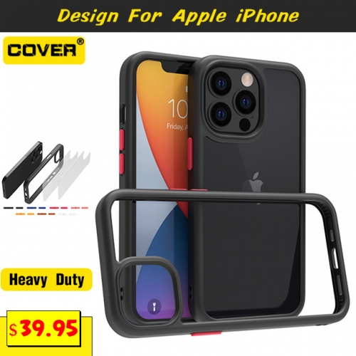 Shockproof Heavy Duty Case Cover For iPhone 15/15 Plus/15 Pro/15 Pro Max/iPhone14/13 Mini/12/12 Pro/11/SE3/8/7/6