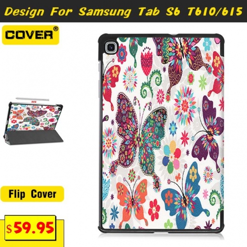 Shockproof Lightweight Slim Flip Cover For Galaxy Tab S6 T610/615