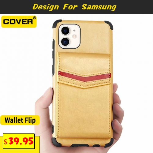 Leather Wallet Case For Samsung Galaxy A11/A21/A21S/A51/A71