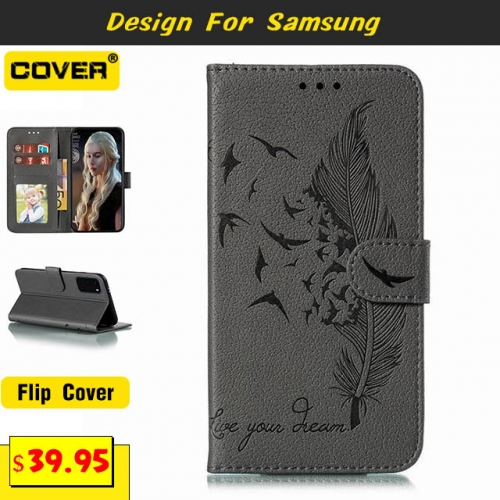 Leather Wallet Case Cover For Samsung Galaxy A71/A51