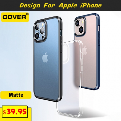 Matte Shockproof Heavy Duty Case Cover For iPhone 15/15 Plus/15 Pro/15 Pro Max/iPhone14/13 Mini/12 Mini/11