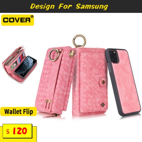 Leather Wallet Case For Samsung Galaxy S20/S20 Plus/S20 Ultra/S10/S10Plus/S10E/S9/S9Plus/S8/S8Plus