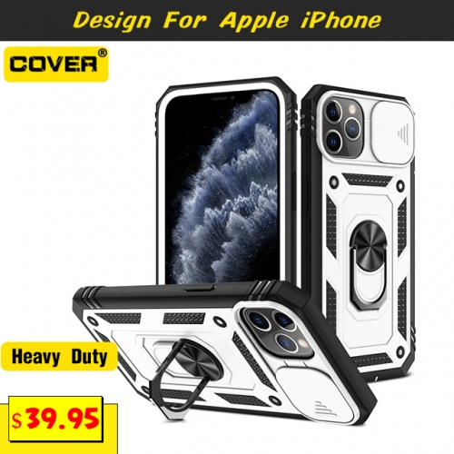 Smart Stand Shockproof Heavy Duty Case Cover For iPhone 15/15 Plus/15 Pro/15 Pro Max/iPhone14/13 Mini/12 Mini/11/X/XS/XR/XS Max/SE3/SE2/6/7/8