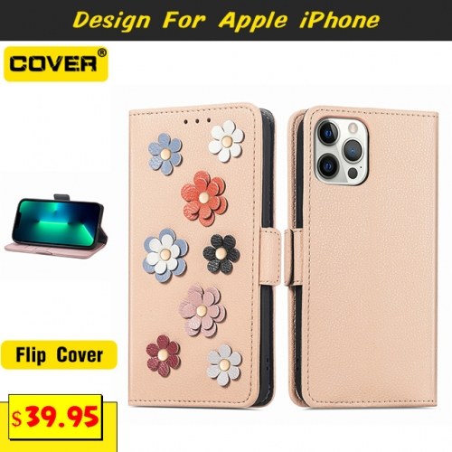 Leather Wallet Case Cover For iPhone 15/15 Plus/15 Pro/15 Pro Max/14/13 Mini/12 Mini/11/X/XS/XR/XS Max/SE3/SE2/6/7/8