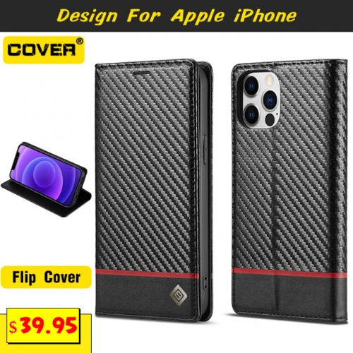 Leather Wallet Case Cover For iPhone 15/15 Plus/15 Pro/15 Pro Max/14/13 Mini/12 Mini/11/X/XS/XR/XS Max/SE2/8/7