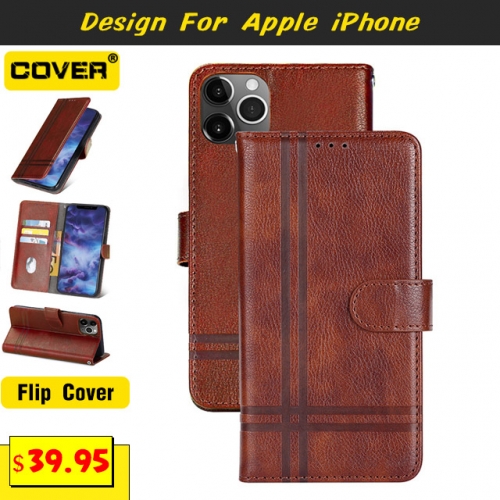 Leather Wallet Case Cover For iPhone 15/15 Plus/15 Pro/15 Pro Max/14/14 Plus/14 Pro/14 Pro Max/13/13 Pro/13 Pro Max