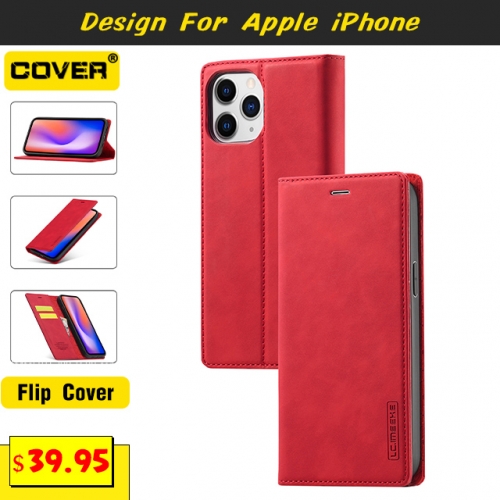 Leather Wallet Case Cover For iPhone 15/15 Plus/15 Pro/15 Pro Max/14/13 Mini/12 Mini/11/X/XS/XR/XS Max/8/7/6