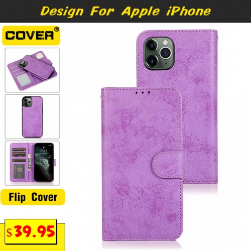 Leather Wallet Case Cover For iPhone 15/15 Plus/15 Pro/15 Pro Max/14/13 Mini/12 Mini/11/X/XS/XR/XS Max/SE2/8/7/6