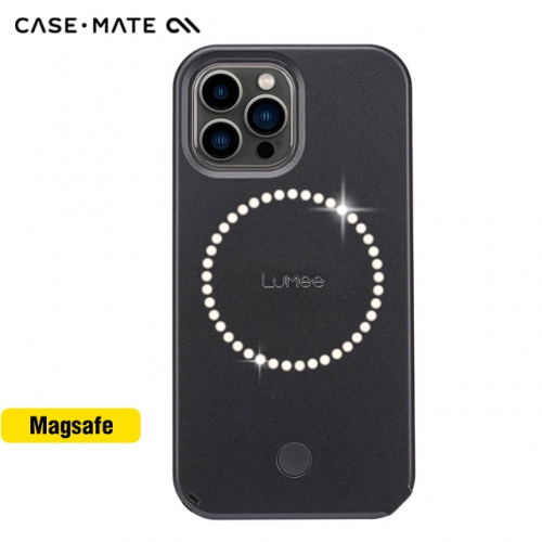 LuMee Halo Matte Black Case For iPhone 13/13 Pro/13 Pro Max/12/12 Pro/12 Pro Max/12 Mini