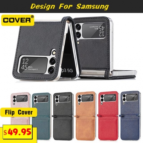 Leather Wallet Case Cover For Samsung Galaxy Z Flip5/4/3/2/1