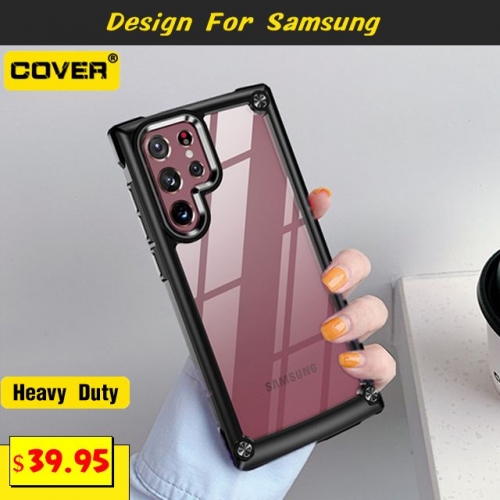 Shockproof Heavy Duty Case Cover For Samsung Galaxy S24/S23/S23 Plus/S23 Ultra/S22/S22 Plus/S22 Ultra/S21/S21 Plus/S21 Ultra/S20 FE