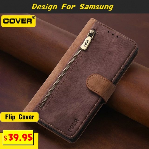 Leather Wallet Case For Samsung Galaxy Note20/Note20 Ultra/Note10/Note10 Plus/Note9/Note8