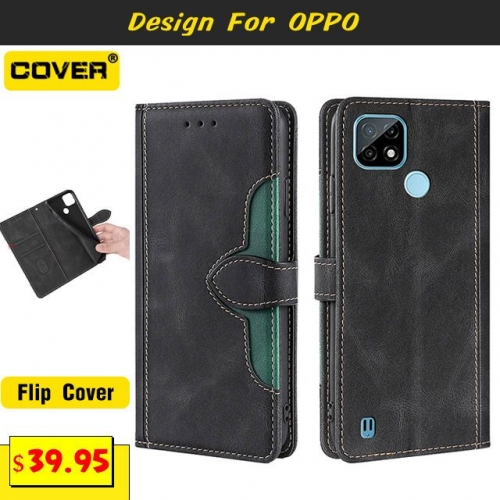 Leather Wallet Case Cover For OPPO Reno11/Reno11 Pro/Find X6/Find X6 Pro/A74/A54